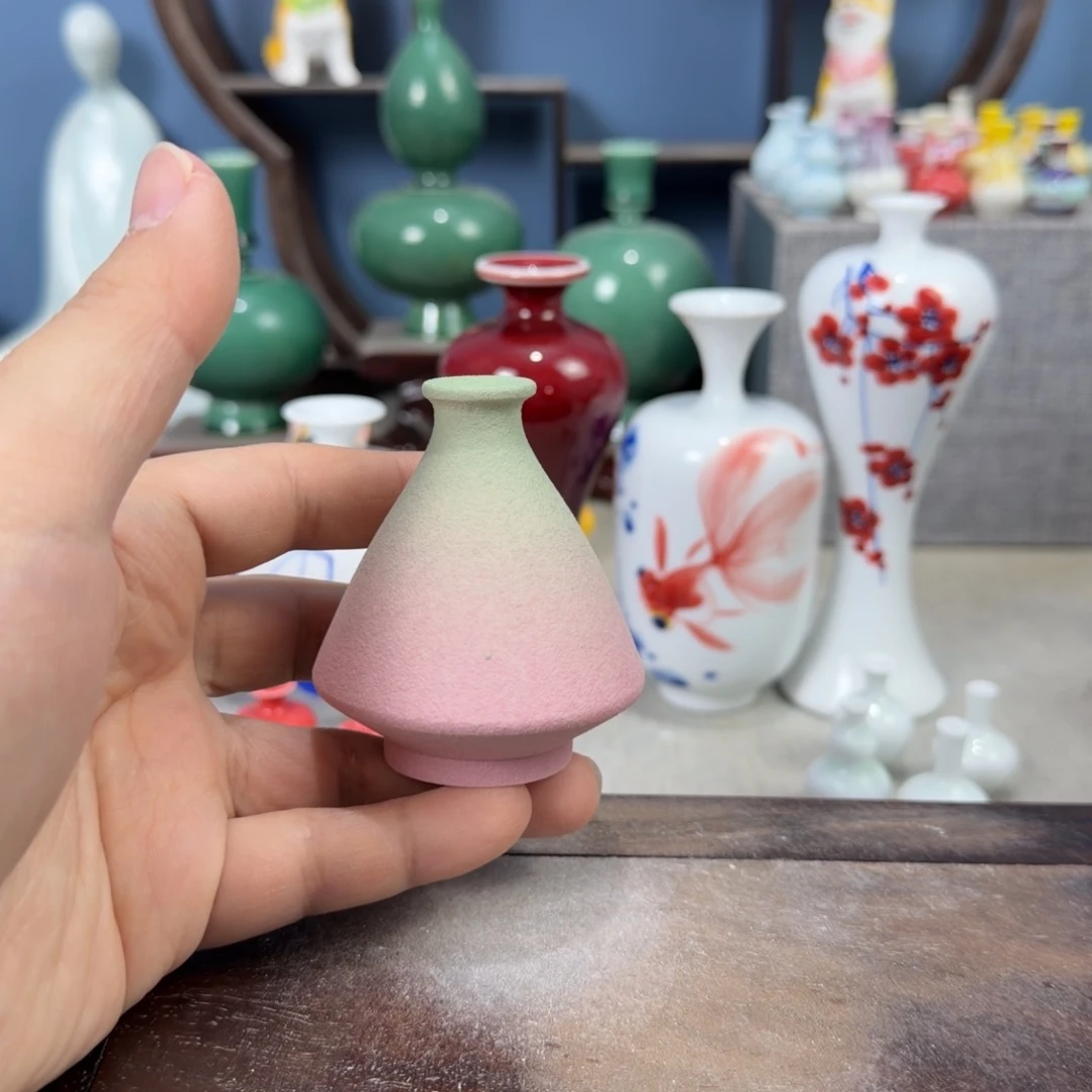 陶瓷手工小花器摆件