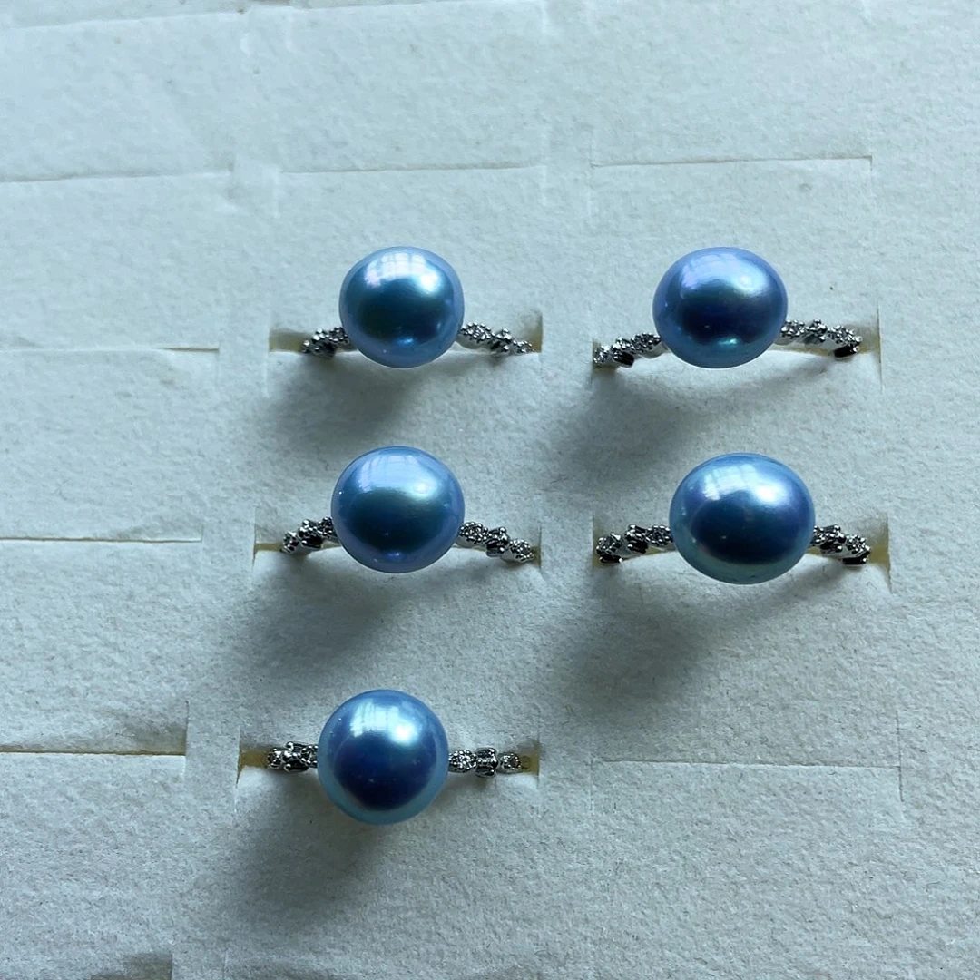 淡水珍珠耳饰银S925镶嵌