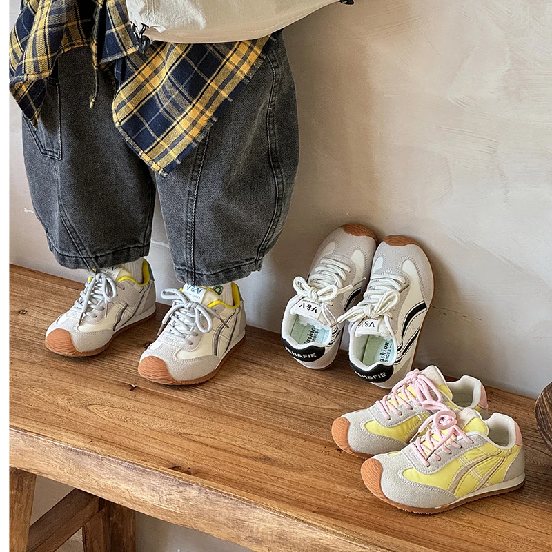 【伊甸园】春季儿童包头德训鞋2025男童女童休闲百搭阿甘鞋-25016