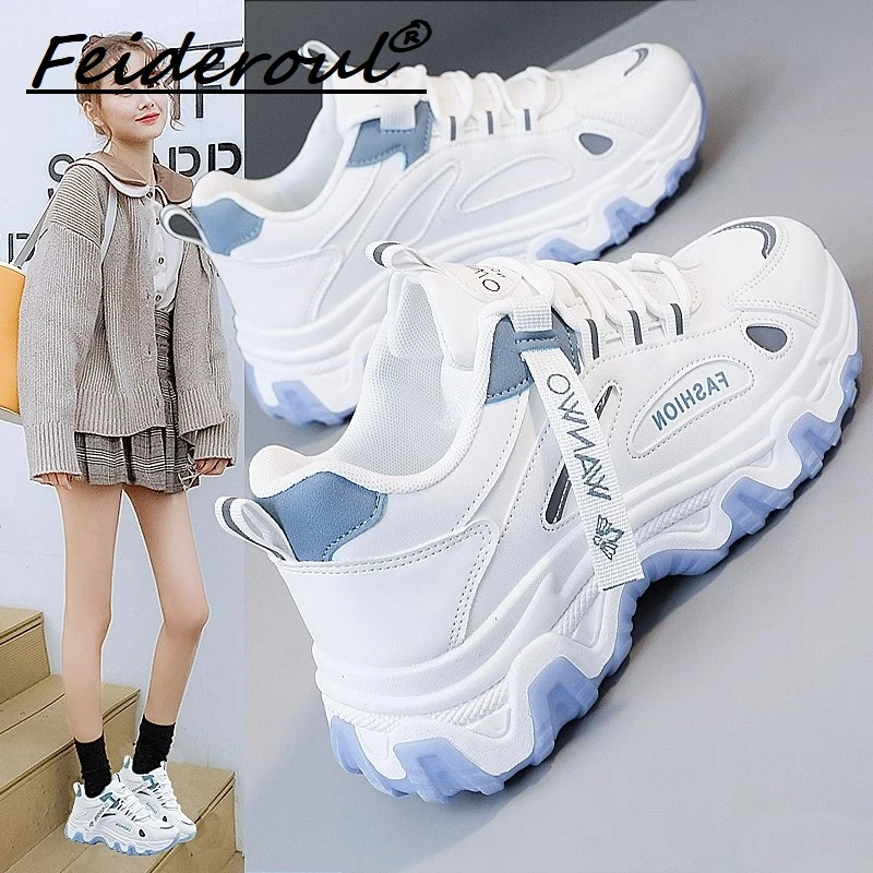 Feideroul老爹鞋2025新款增高厚爆款学生百搭女鞋小白休闲运动鞋