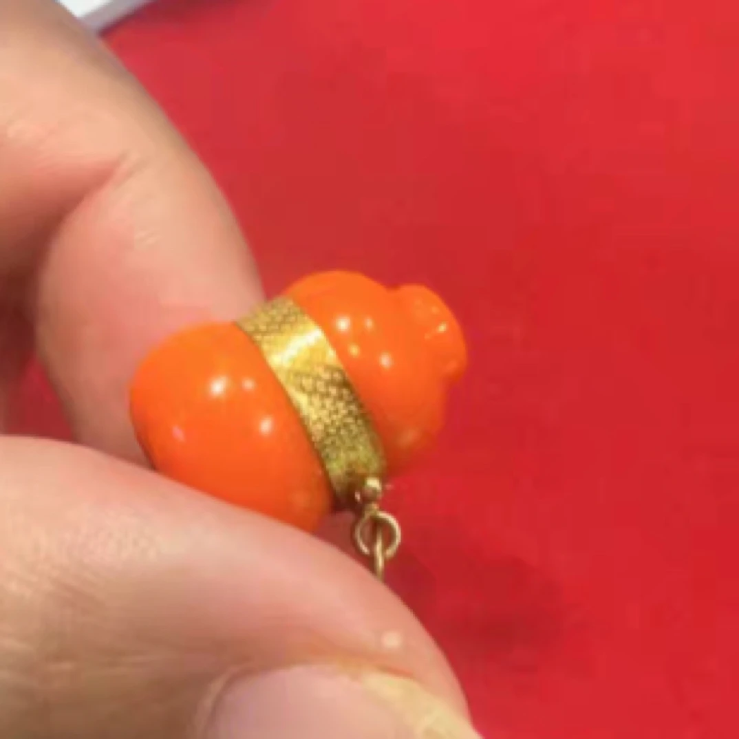 铜合金亚克力吊坠 【欣易珠宝】“小款•红羊必拍八宝葫芦”吊坠