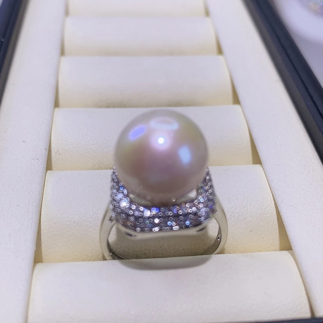 淡水珍珠戒指合金
