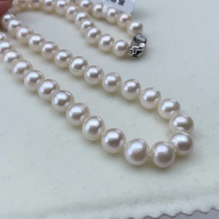 淡水珍珠颈饰银S925镶嵌卡8➕极光炫彩高品