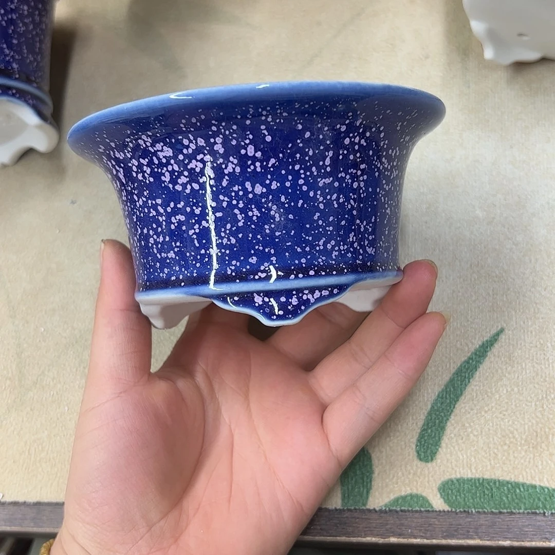 紫砂花盆157号瑕疵13/6.5cm