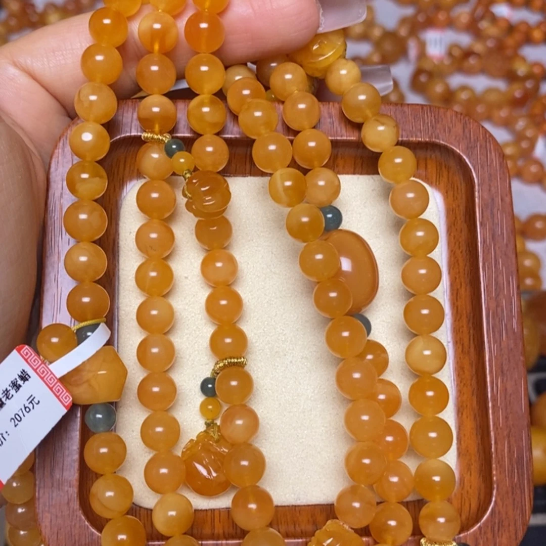 【闪购商品】未镶嵌蜜蜡手链手串