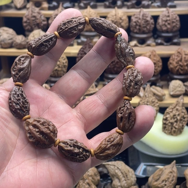 桃核把件东北手串