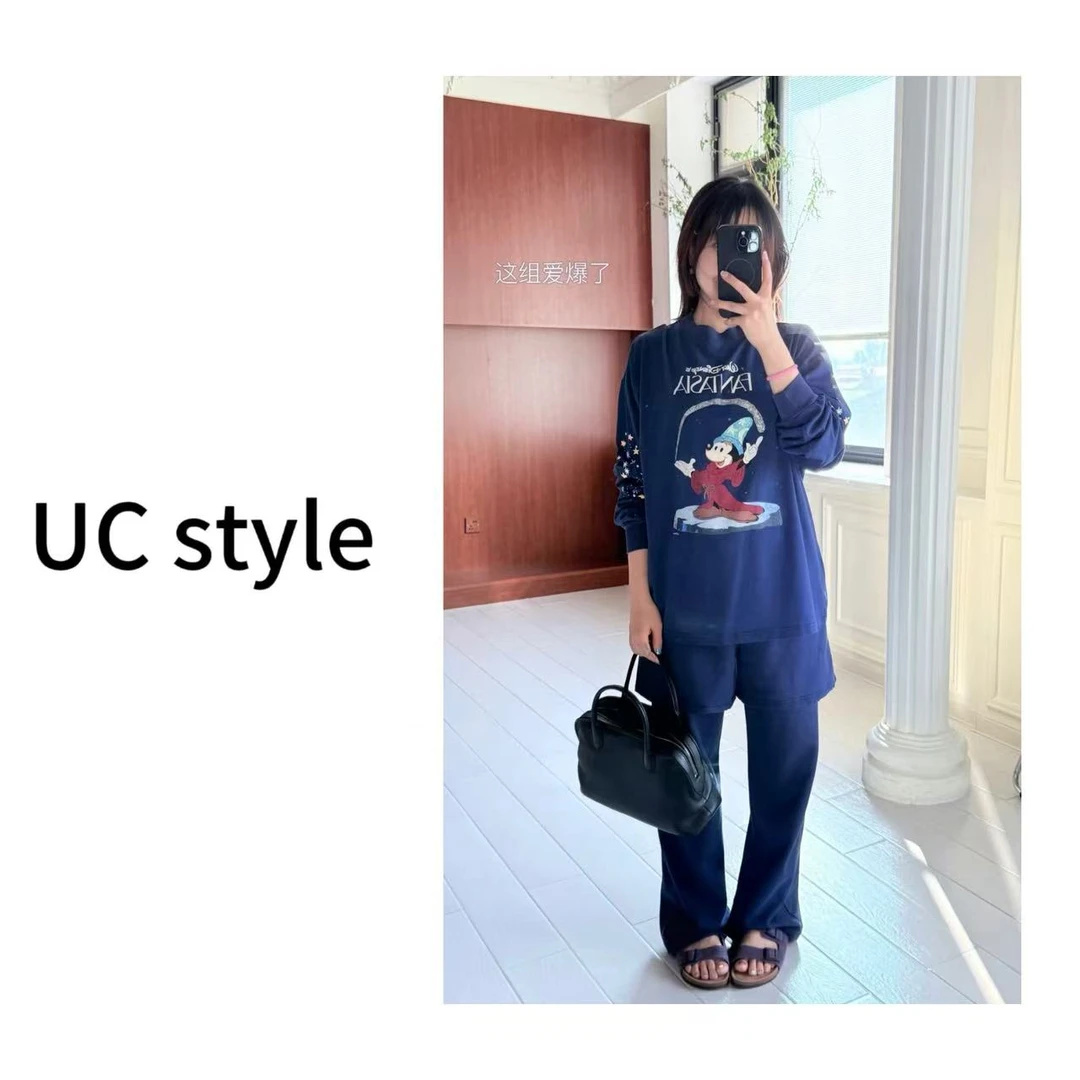 【UC STYLE】A8795‘魔法米奇’宽松长袖主播穿S码