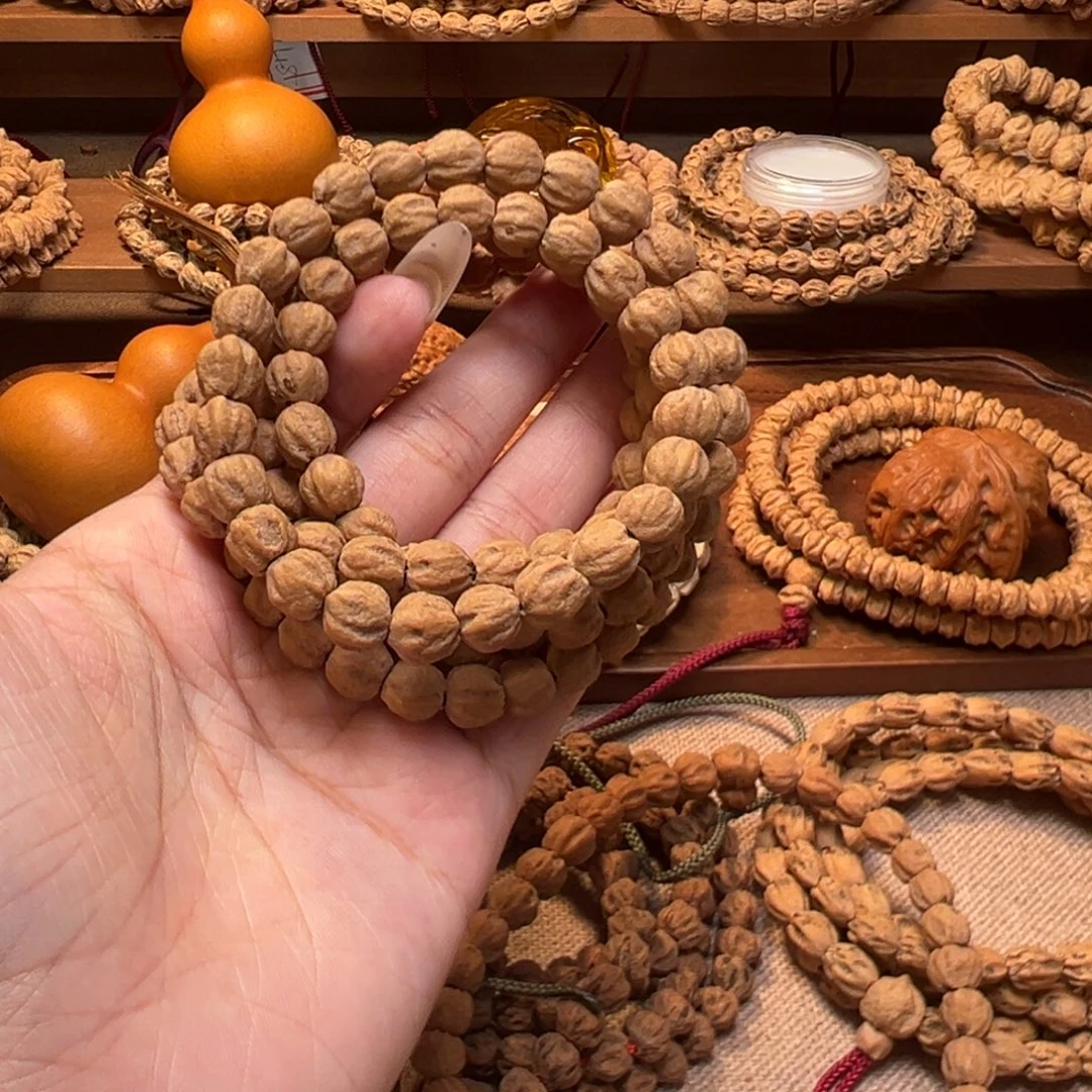 柏木吊坠原桩红油皮小龙珠长串