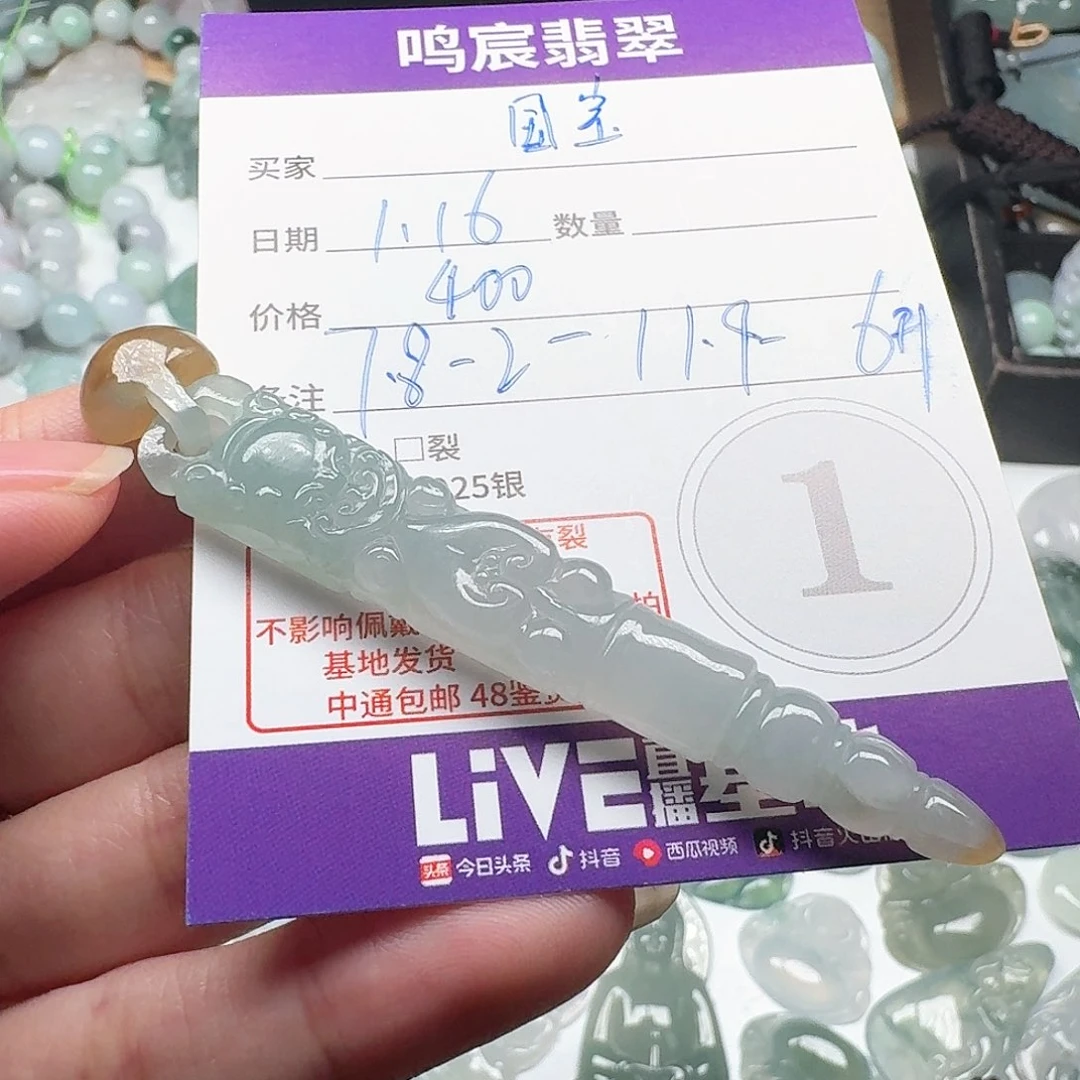 翡翠颈饰未镶嵌翡翠