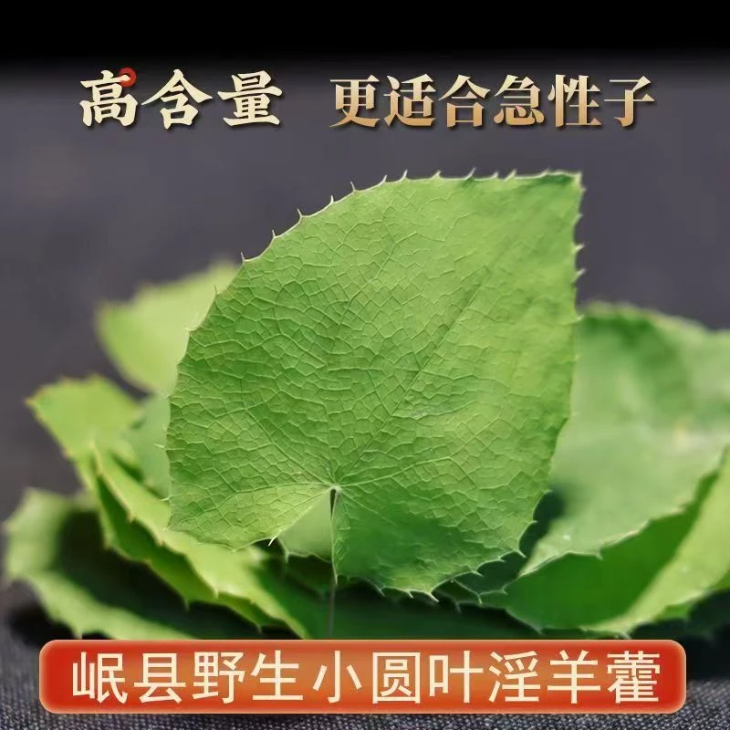 甘肃岷县小圆叶三支九叶草（淫羊霍）野外自然生长自然晾晒