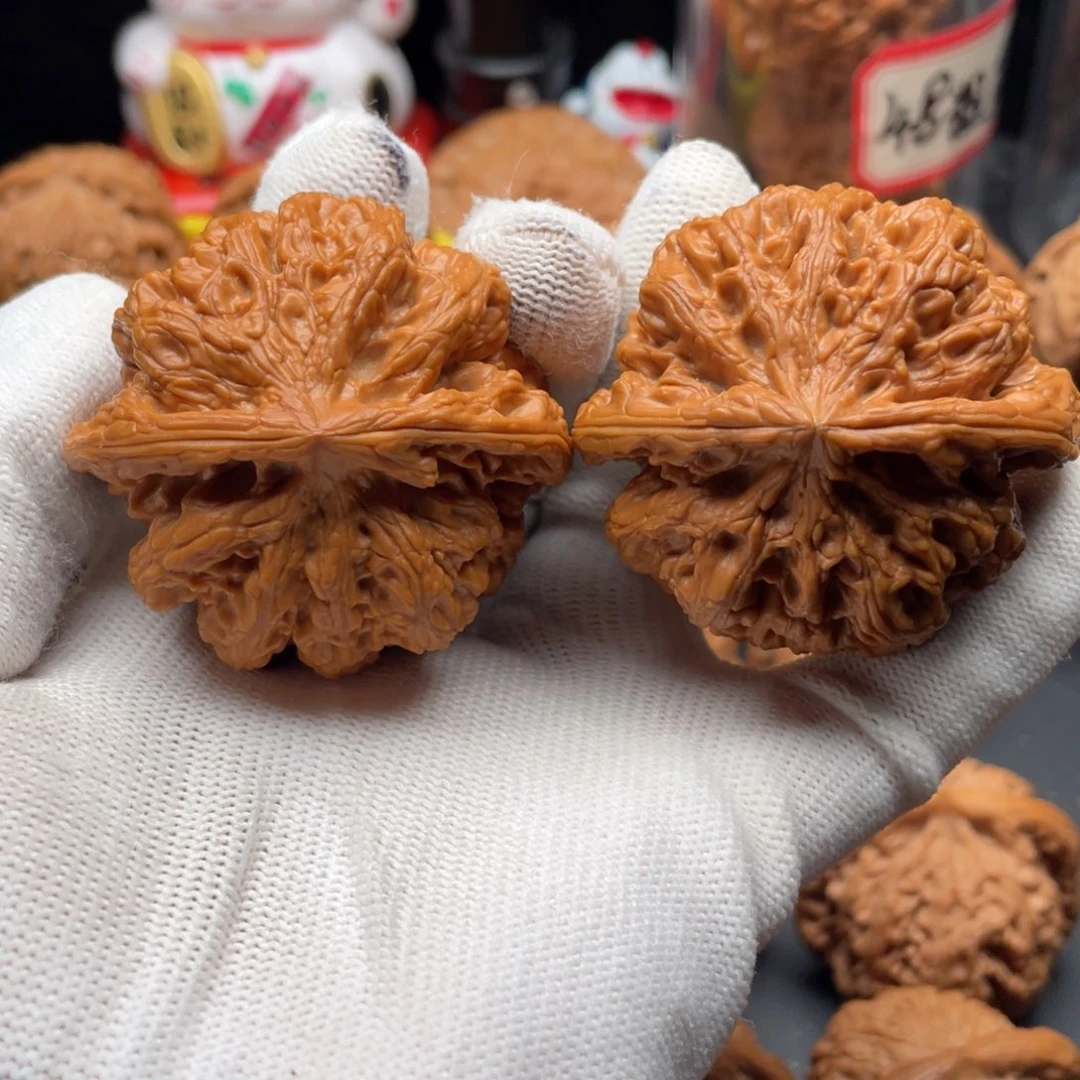 风***摇文玩核桃把件粗筋50