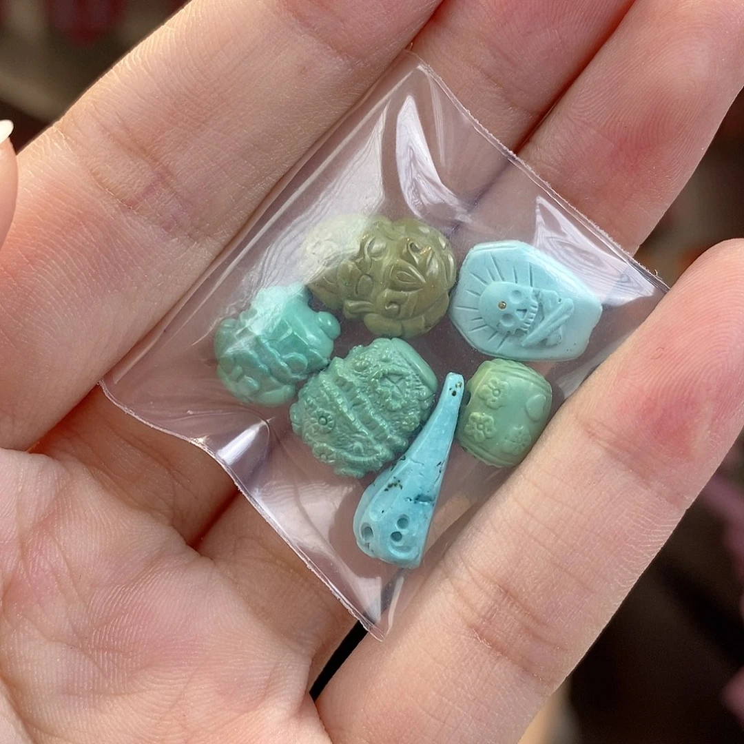 未镶嵌绿松石珠宝奇石