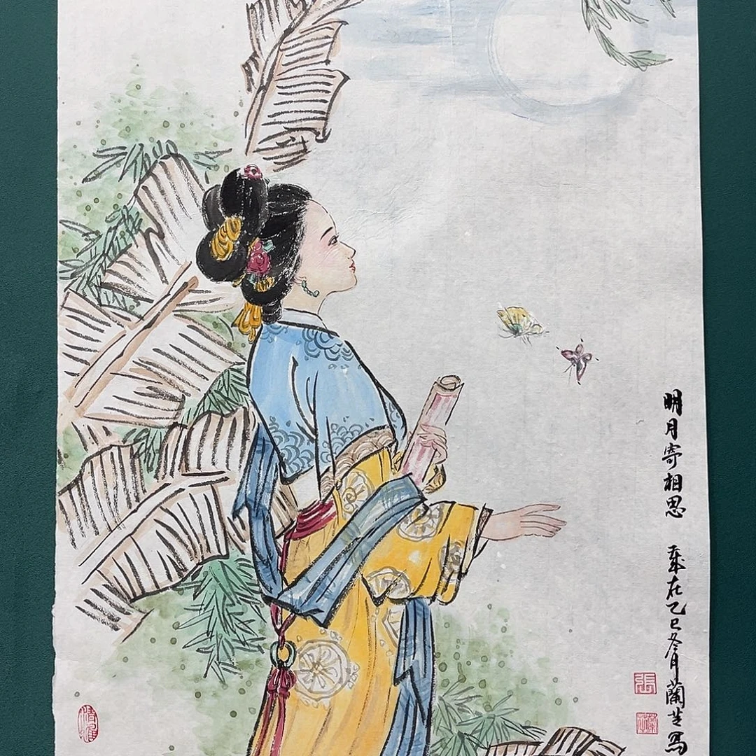 国画艺术家真人手绘