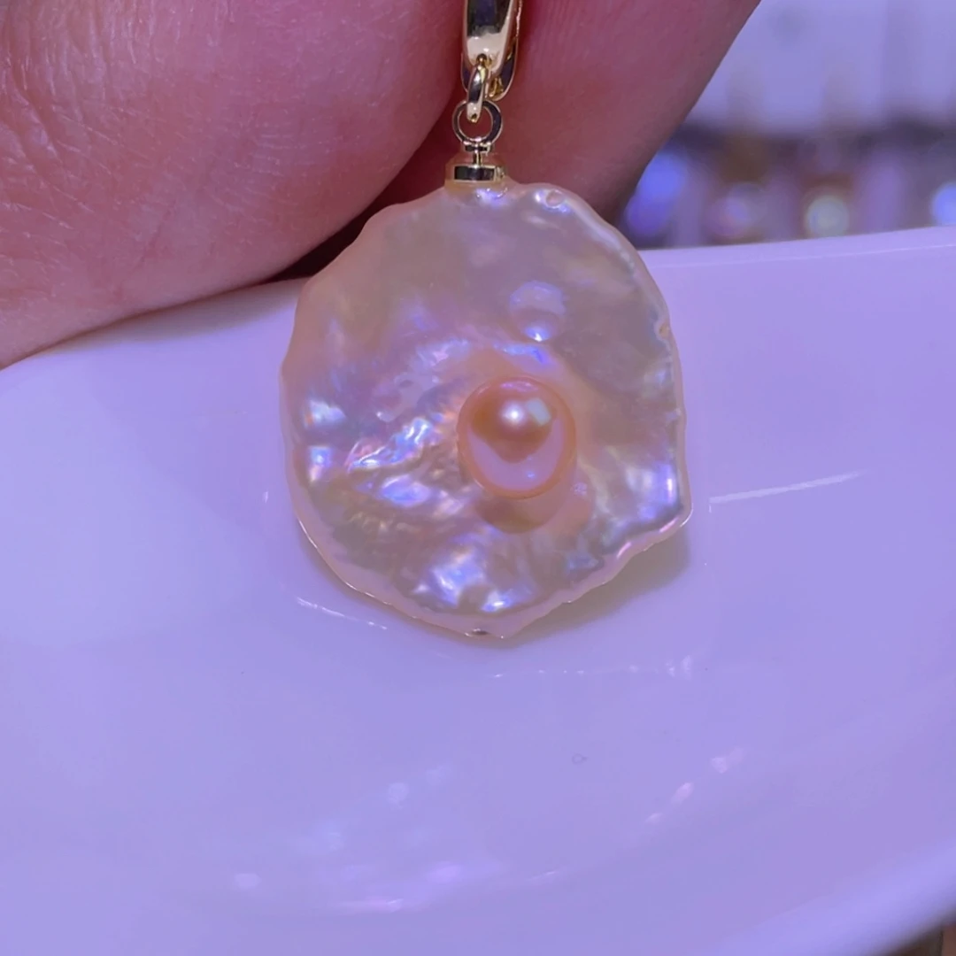 未镶嵌天然淡水珍珠吊坠淡水珍珠