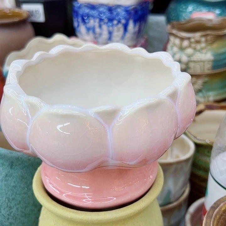 有孔，满10元发货多肉陶瓷花盆