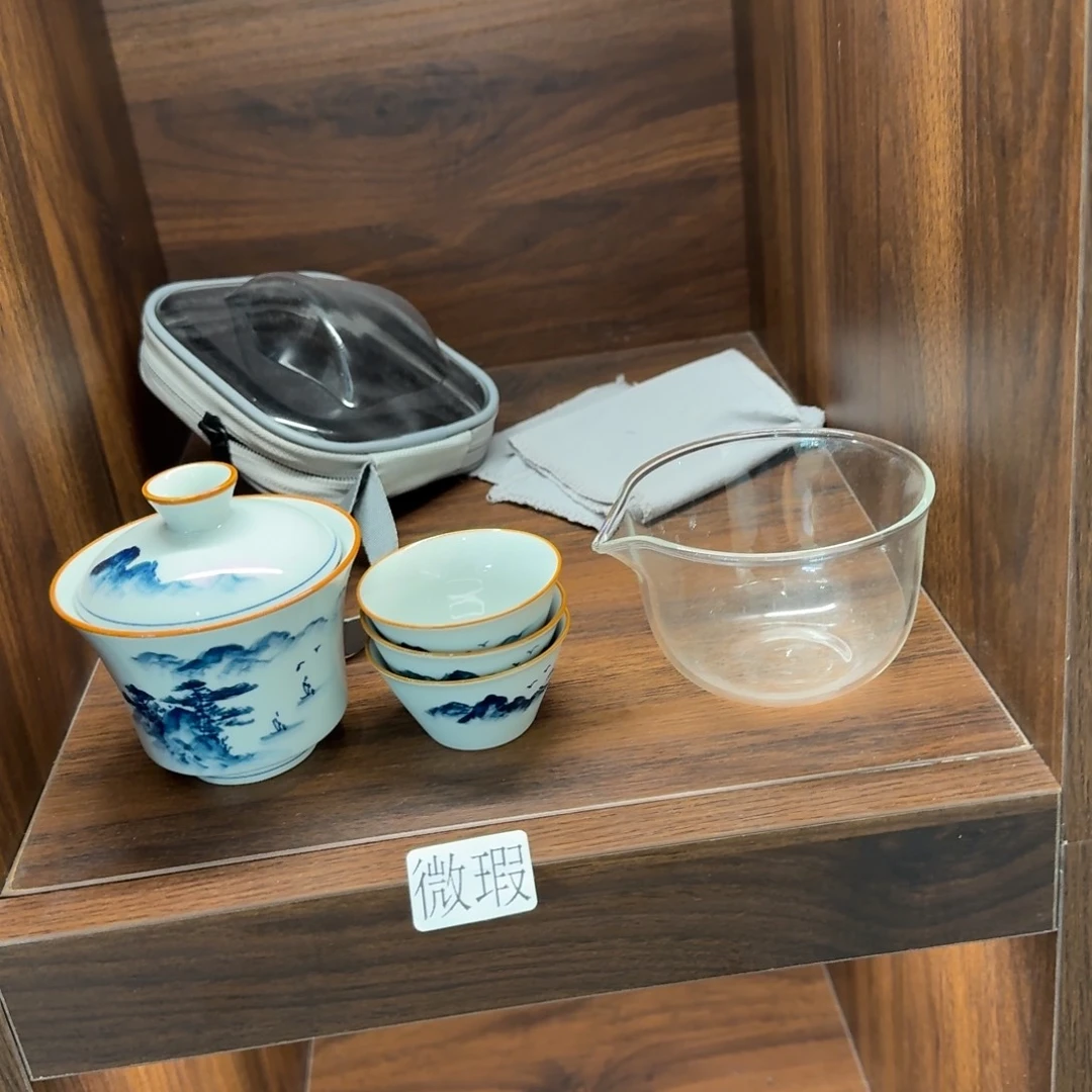 釉下彩纯手绘微瑕