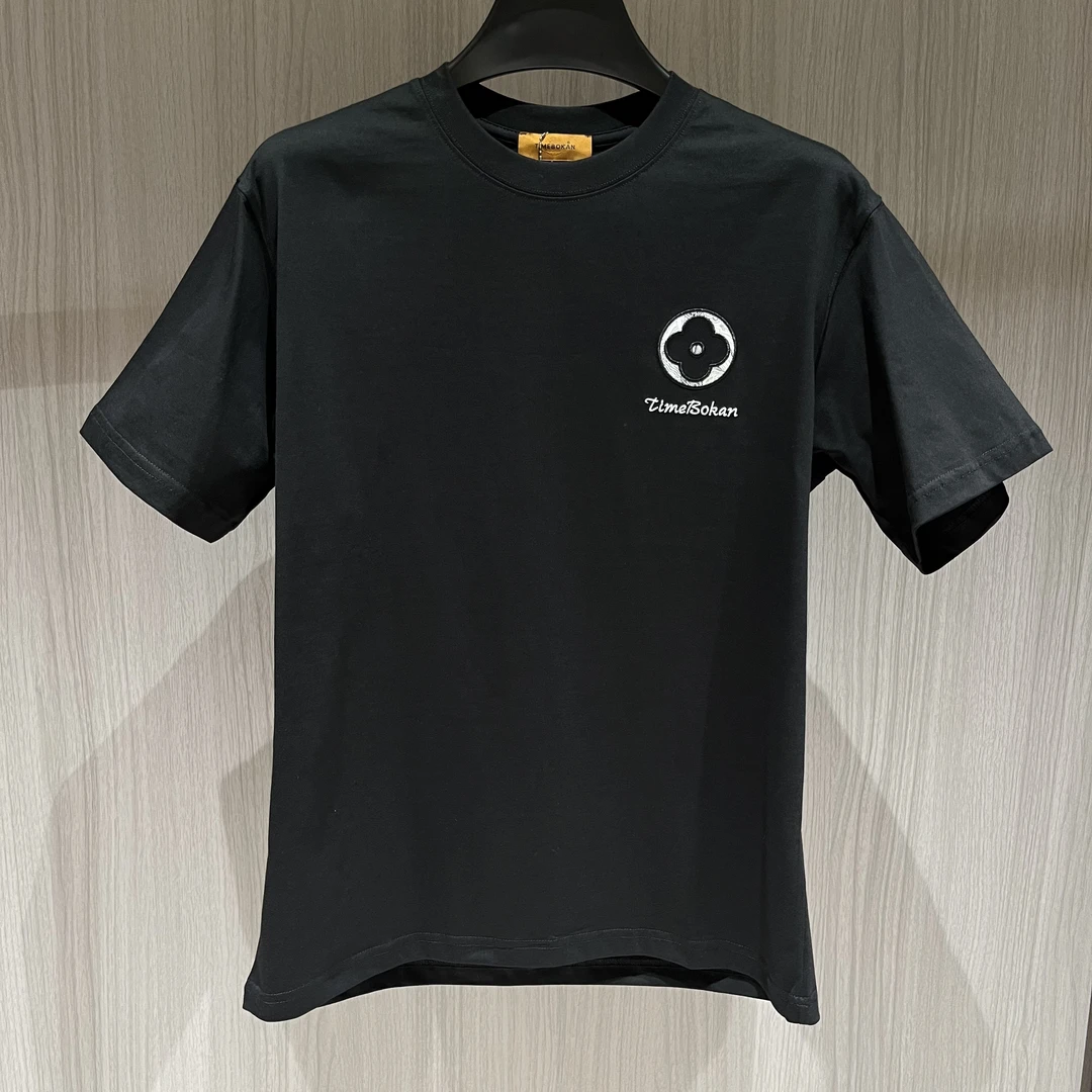 【TIME BOKAN】男士夏季时尚百搭舒适半袖休闲经典圆领纯棉T恤9499