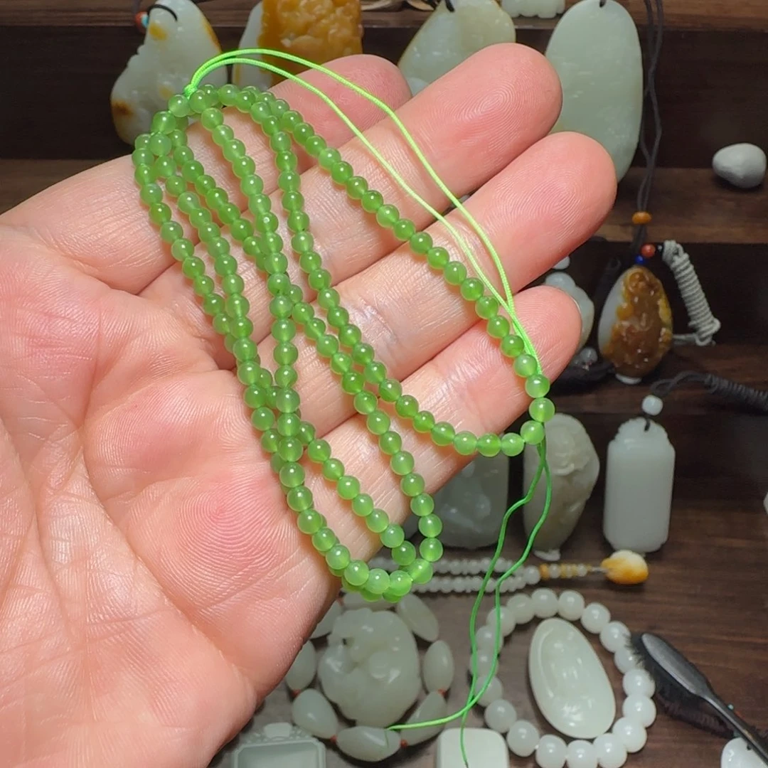 和田玉（碧玉）吊坠(赠链)未镶嵌玉***单