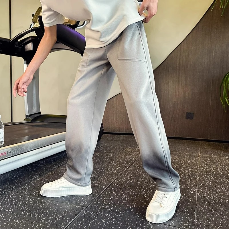 仓石一树直筒卫裤男夏季运动裤宽松阔腿男裤2025新款高级休闲裤子