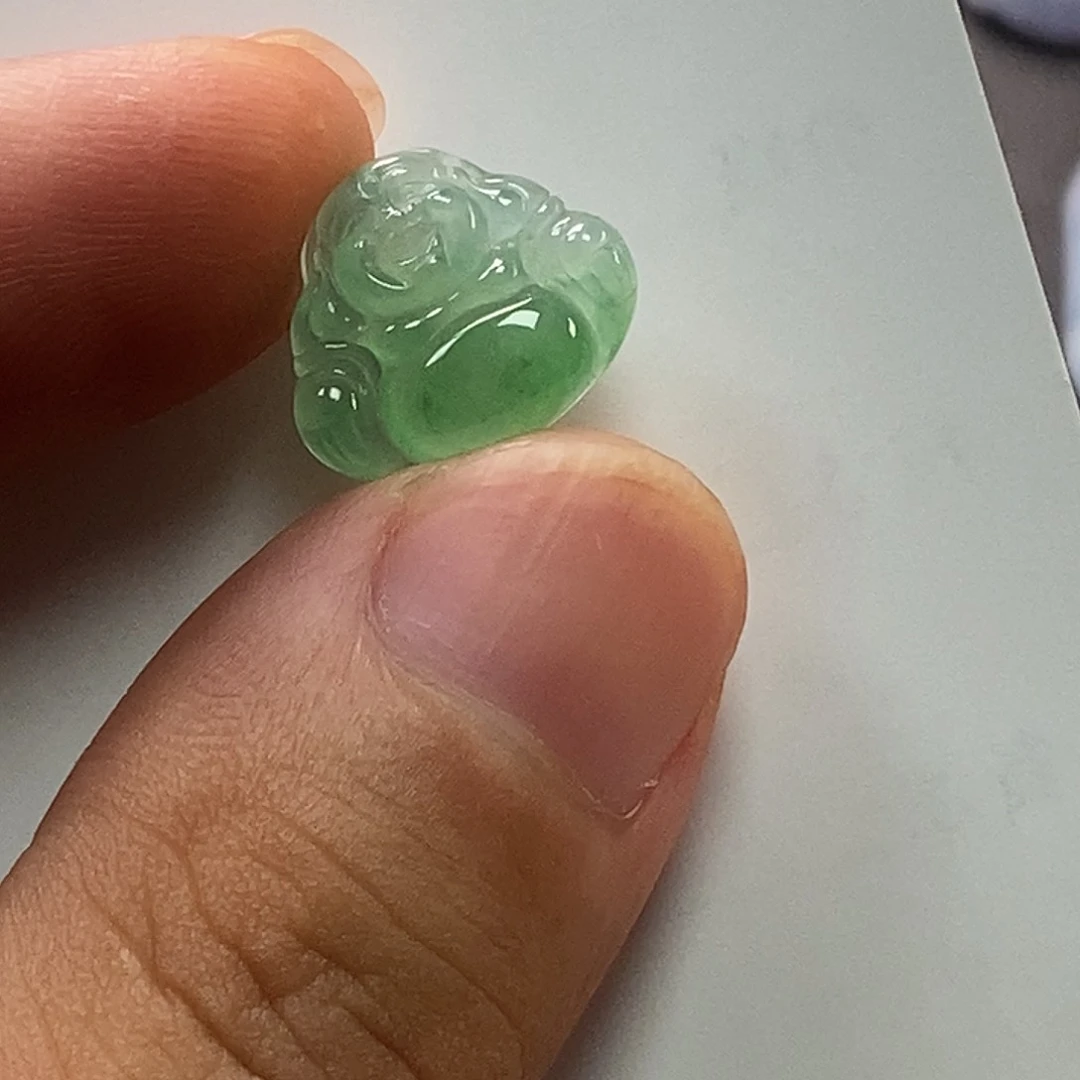 翡翠未镶嵌颈饰天然