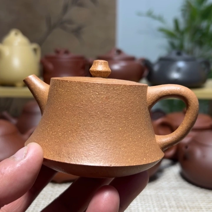 宜兴原矿紫砂柱础150CC半手陈淑兰