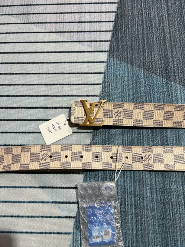 95新 LouisVuitton/路易威登 LV路易威登棋盘格腰带