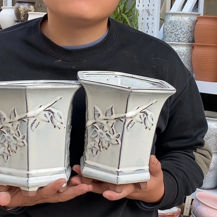 紫砂花盆口17高20福利