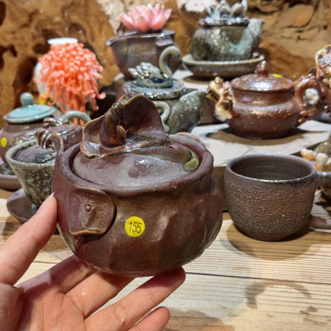 【闪购商品】柴烧茶具手工宝瓶155