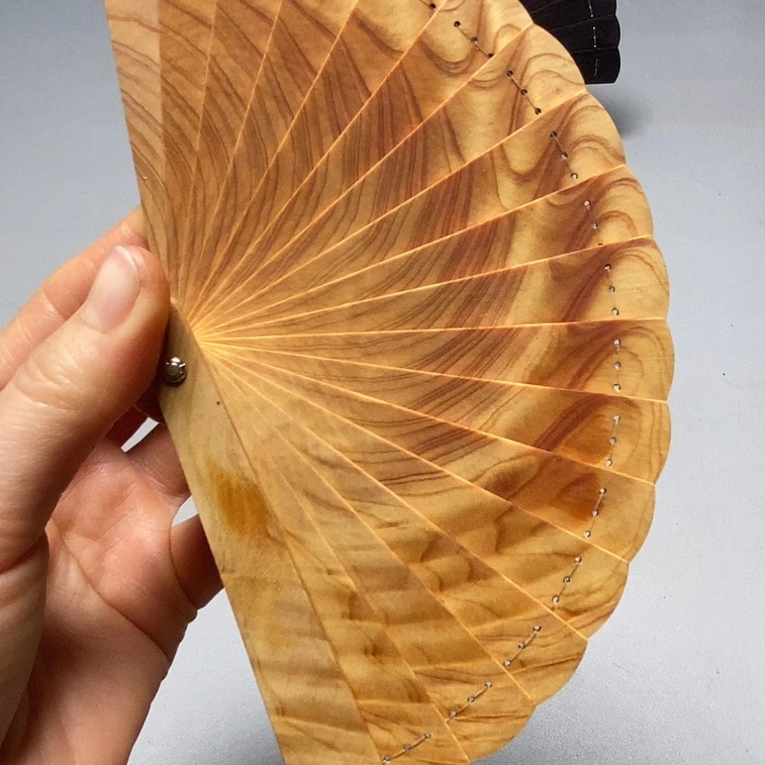 楠木太行崖柏10折扇