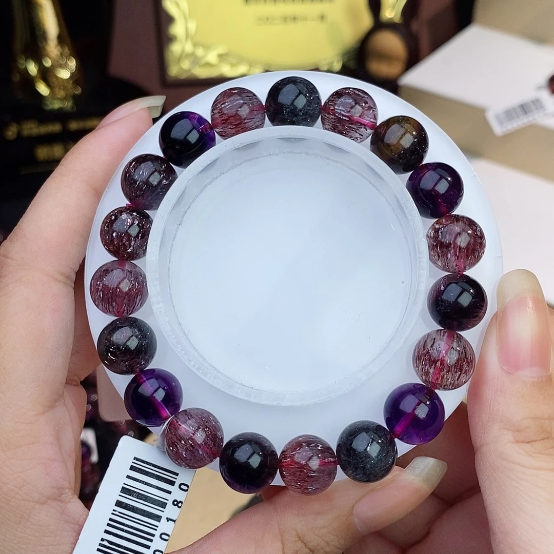 未镶嵌水晶手链黑加仑10