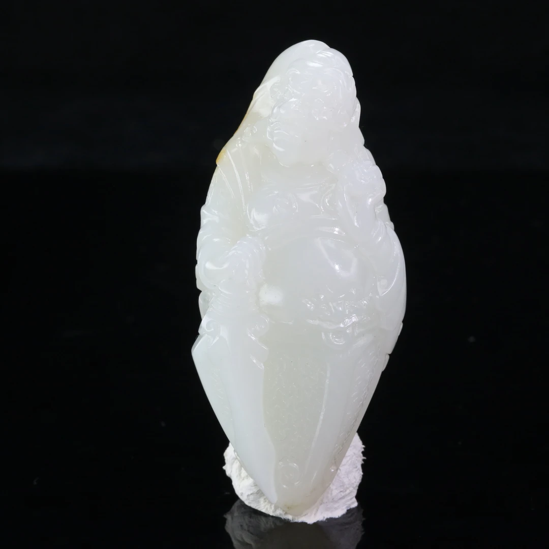 17和田玉羊脂白吊坠/300264北京中保拍卖