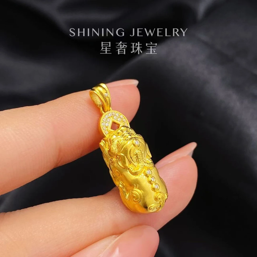 【星奢珠宝】（5.53克）古法黄金貔貅吊坠足金999（单吊坠）
