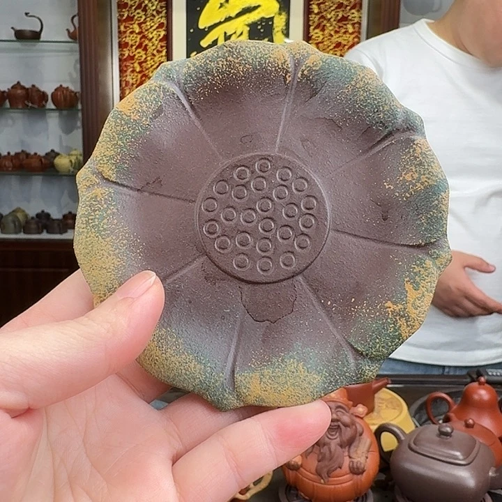 紫砂茶壶连连生财壶承