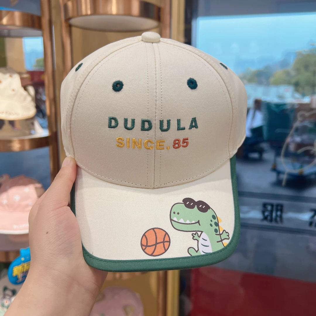 嘟嘟啦春夏新款宝宝棒球帽卡通休闲纯棉印花儿童鸭舌帽子3730