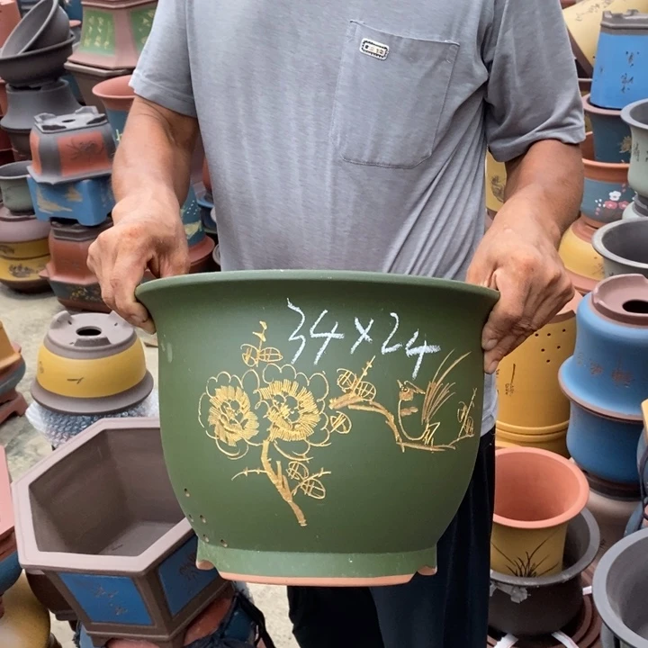 紫砂花盆紫砂花盆