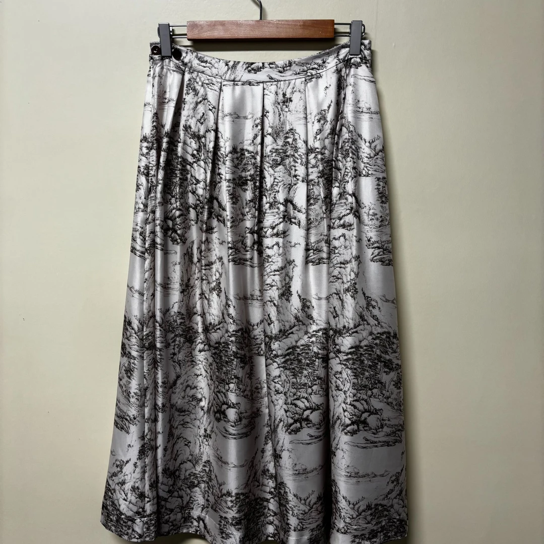 25s春季新款时尚百搭气质花纹半裙（YZ4SQ932）【】