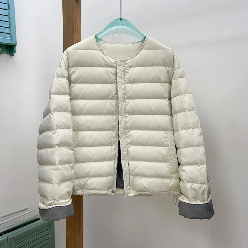 今年爆款轻薄款羽绒服女款短款冬季外套2025年新款正品白鸭绒冬装