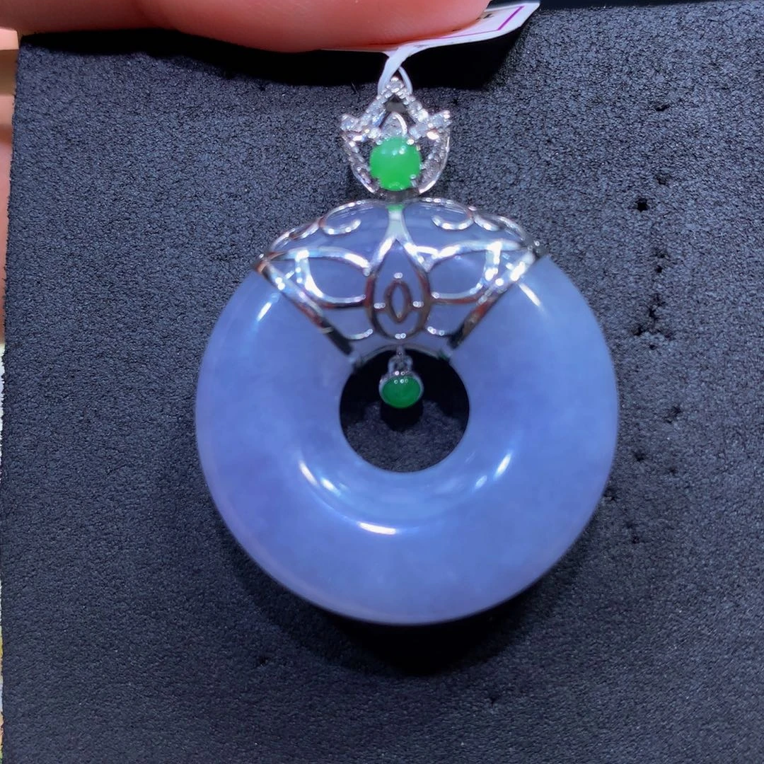 翡翠18K金镶嵌手链翡翠