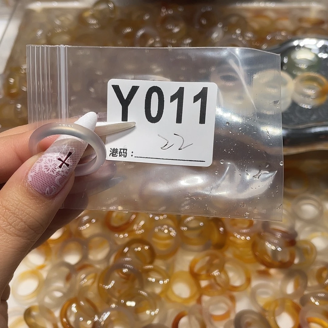 玛瑙/玉髓未镶嵌戒指011