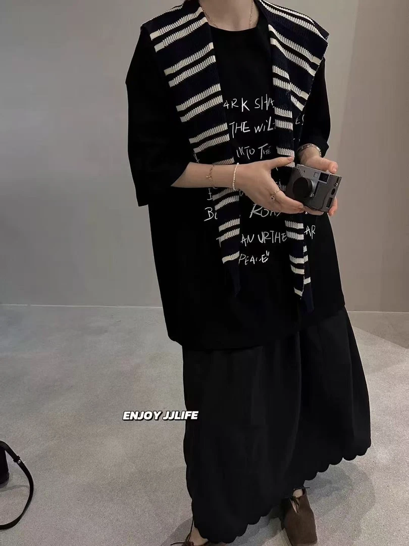 221-3302 百搭条纹针织披肩