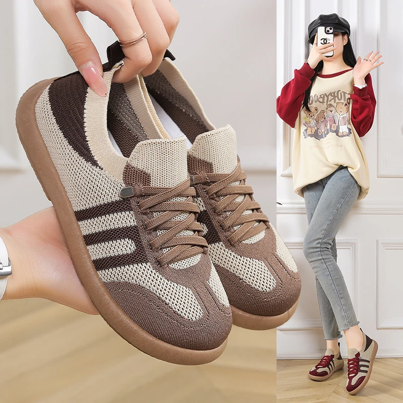 2025秋季透气女鞋新款百搭防滑休闲网鞋不累脚黑色鞋子网面软面