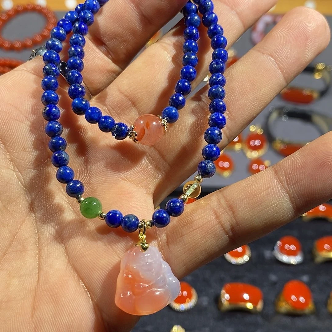 南红玛瑙手链未镶嵌