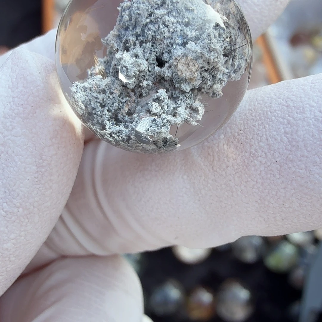 宋***悠珠宝半成品水晶未镶嵌幽灵18mm定制不退换