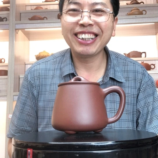 紫泥茶杯石瓢容量500