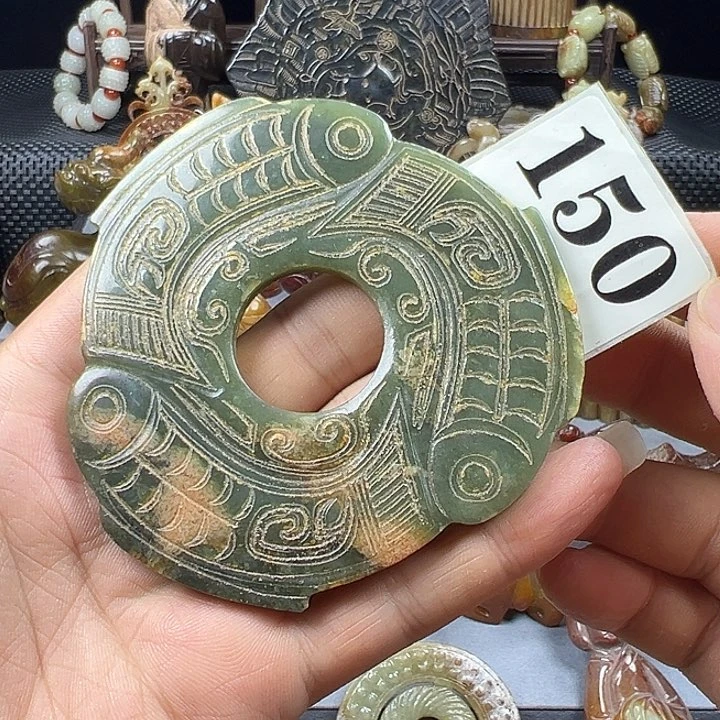 和田玉未镶嵌挂件