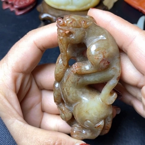 白玉菩提吊坠摆件