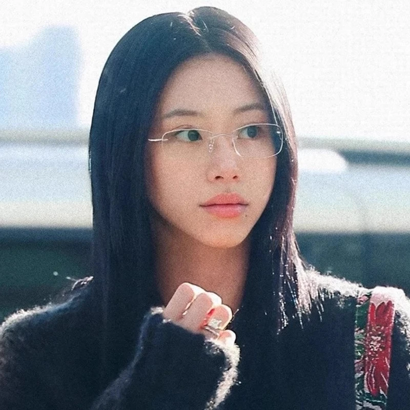 孙彩瑛同款亚比眼镜近视女度数可配无边框防蓝光韩系素颜眼睛镜框