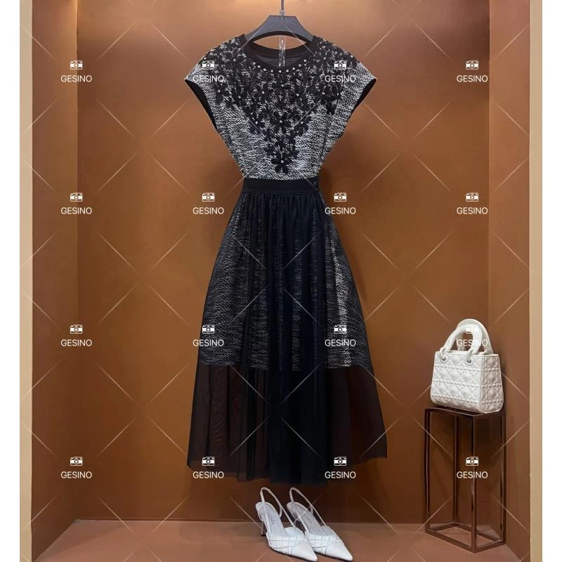 春夏优雅百搭时尚中国风女装连衣裙GS-53020