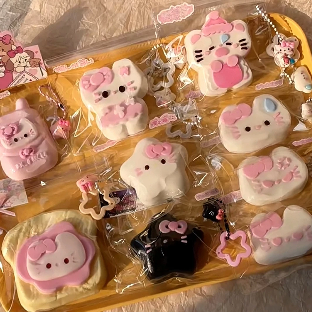 【福箱福利】一组（4-6个）食品级硅胶大瑕疵专场捏捏手工Diy动物食玩