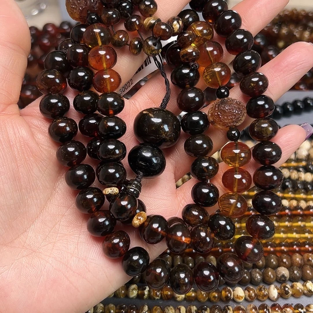 柚***多琥珀未镶嵌裸石抚顺琥珀十一30022